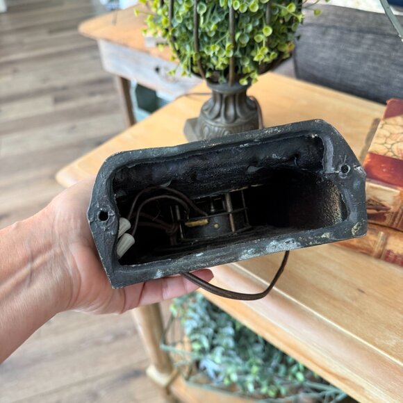 Vintage Lanshire Metal Time for Luck Mantel Clock Circa 1940's Works - Picture 13 of 16